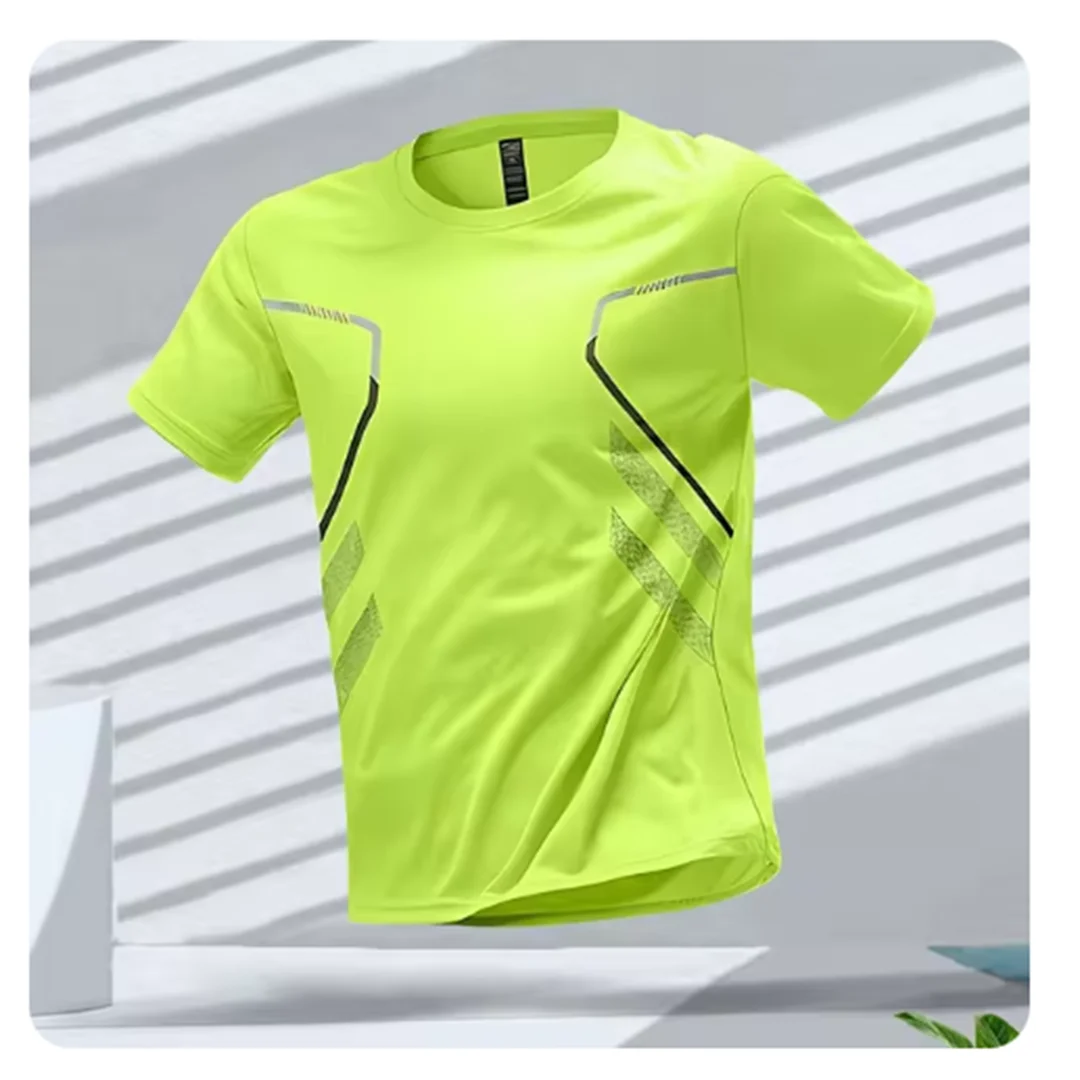 NOUVEAU RICHE Atmungsaktives Herren Sport T-Shirt für Fitness, Laufen und Training – Ideal für Aktive Männer Grün