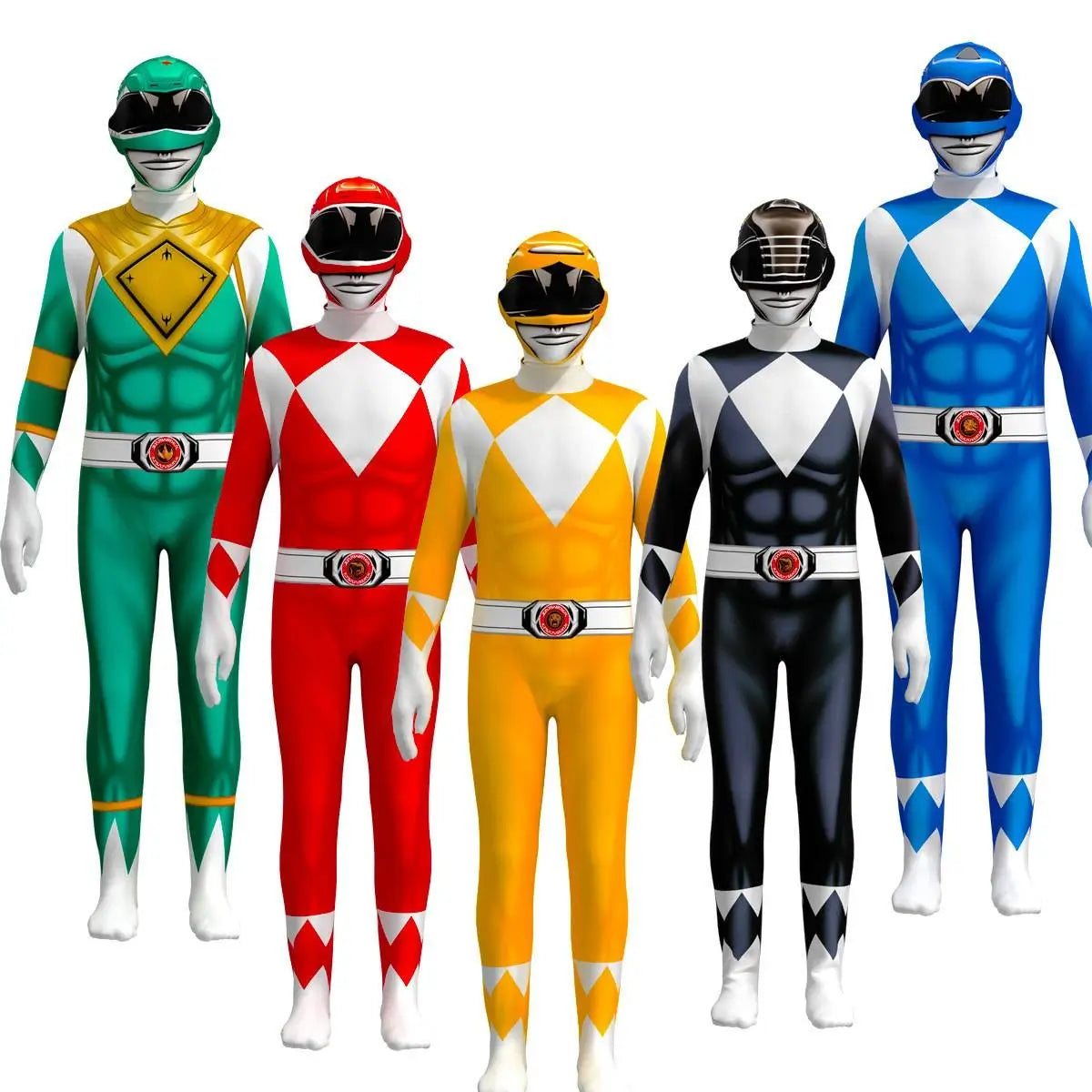 NOUVEAU RICHE Ranger-Kostüm-Overall Für Kinder Superhelden-Cosplay-Designs