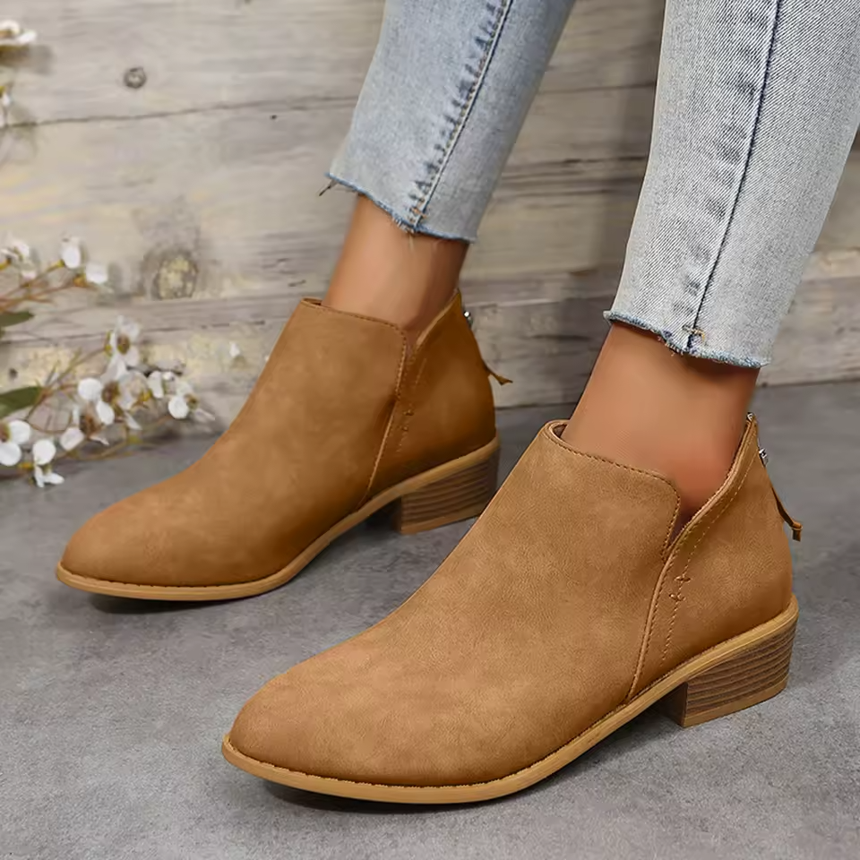 NOUVEAU RICHE Elegante Stiefeletten Für Herbst Stil Alltag Und Komfort Braun