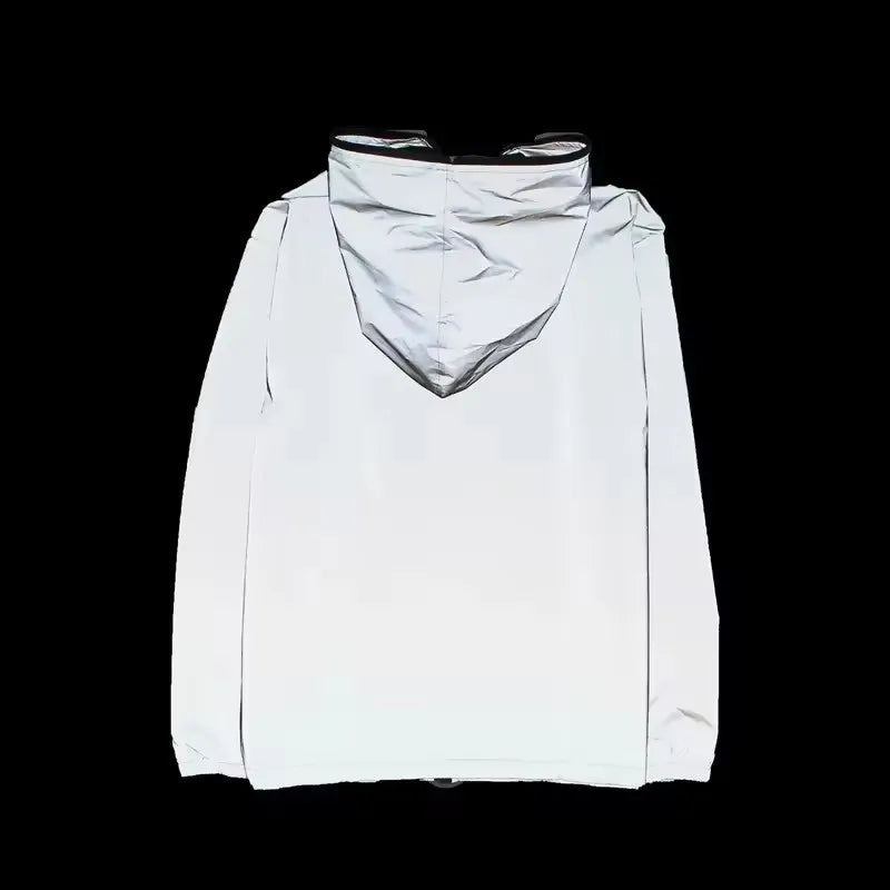 NOUVEAU RICHE Herren Reflektierende Herren Jacke Mit Kapuze Nachtlauf
