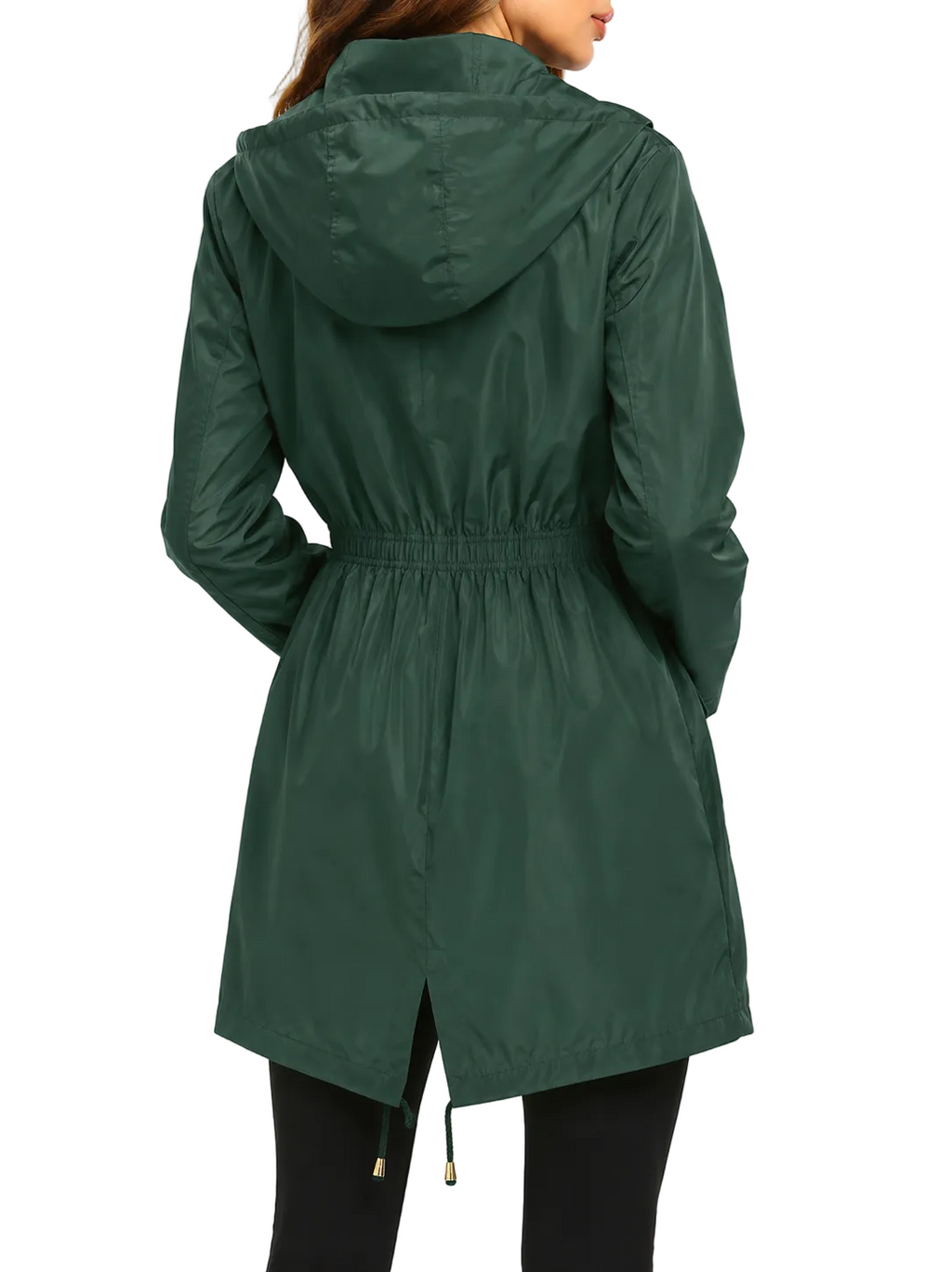 NOUVEAU RICHE Damen Regenjacke Lang mit Kapuze – Wetterfest & Funktional