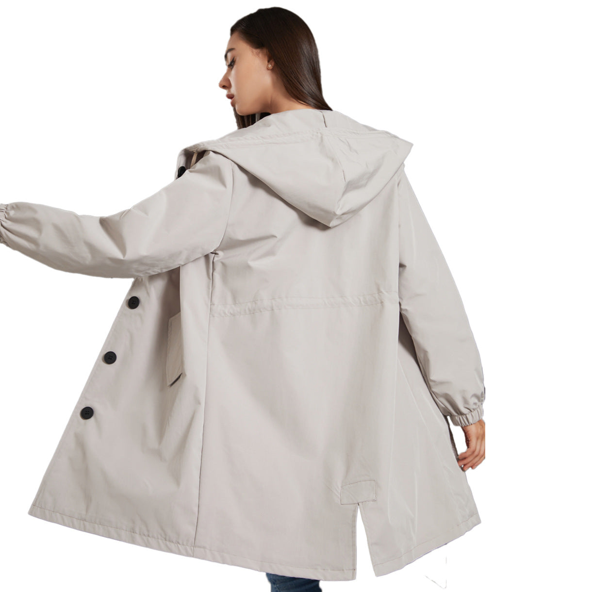 NOUVEAU RICHE Damen Leichte Regenjacke Für Damen Wasserabweisenden Schutz