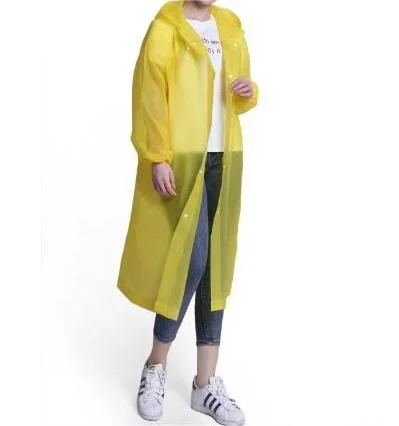 NOUVEAU RICHE Erwachsene Regenmantel Verdickt Einteilig Outdoor-Reisen Gelb