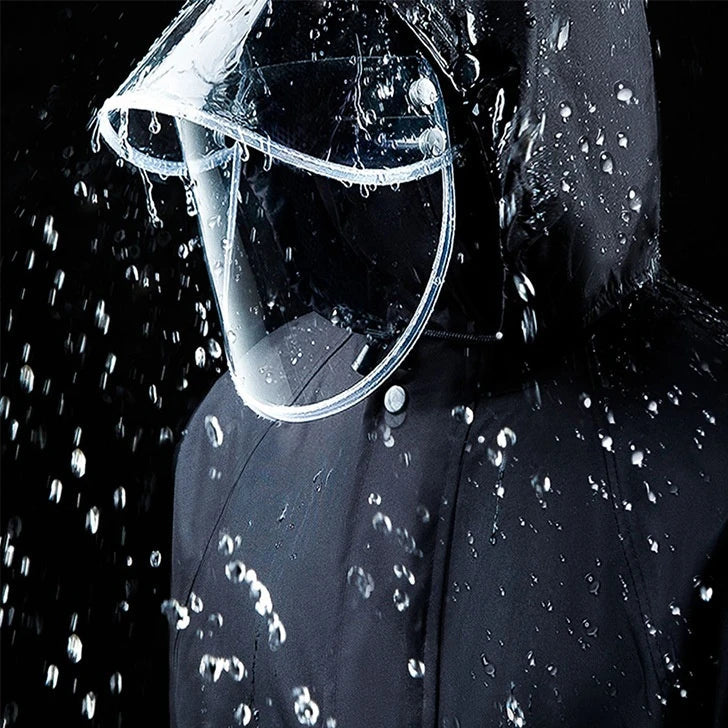 NOUVEAU RICHE Regenmantel Reflektierender Ganzkoerper Regenschutz Motorrad