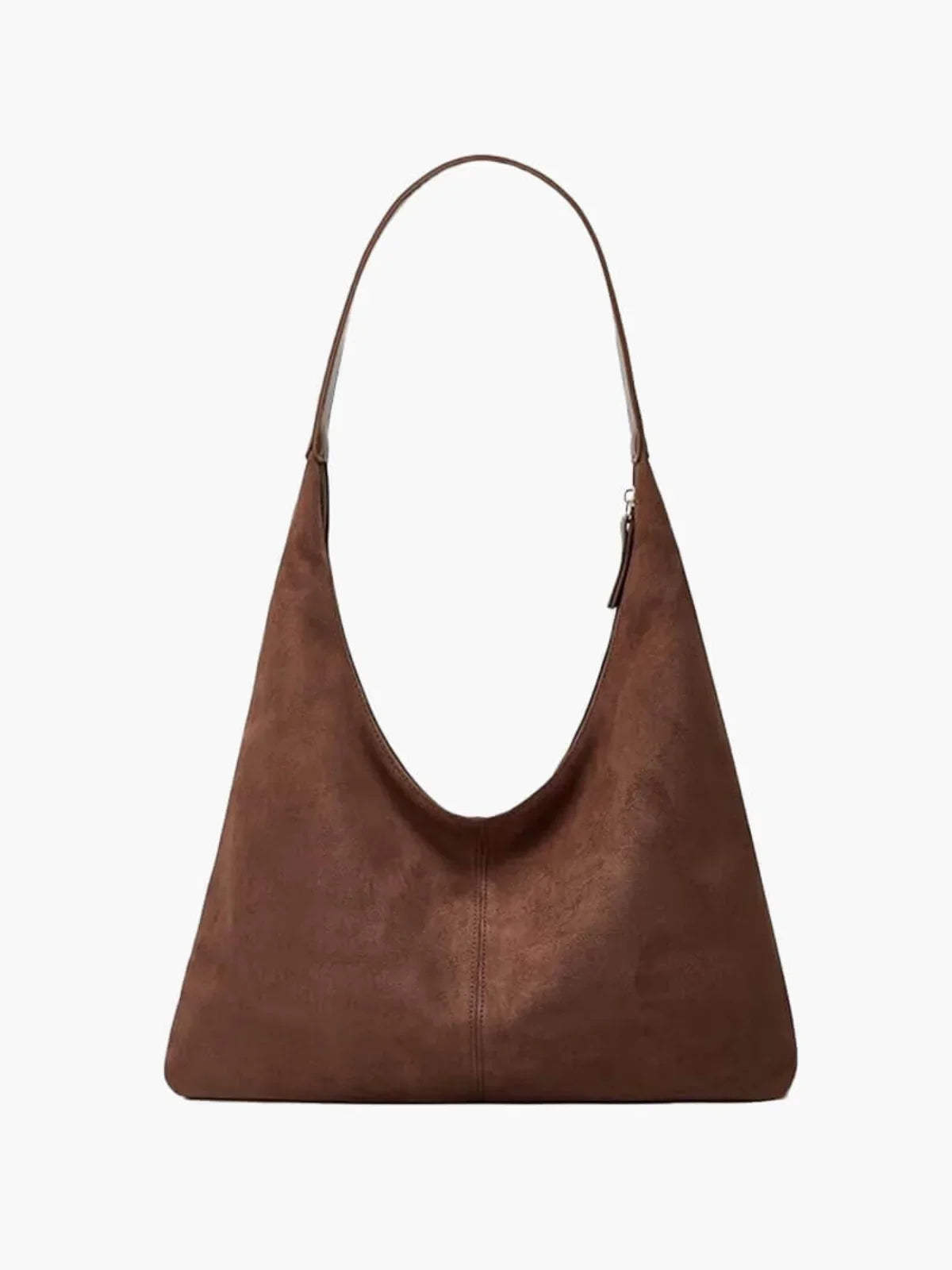 NOUVEAU RICHE Retro Umhängetasche Aus Wildleder Mit Großem Fassungsvermögen Stilvolle Handtasche Für Alltag Und Freizeit Braun