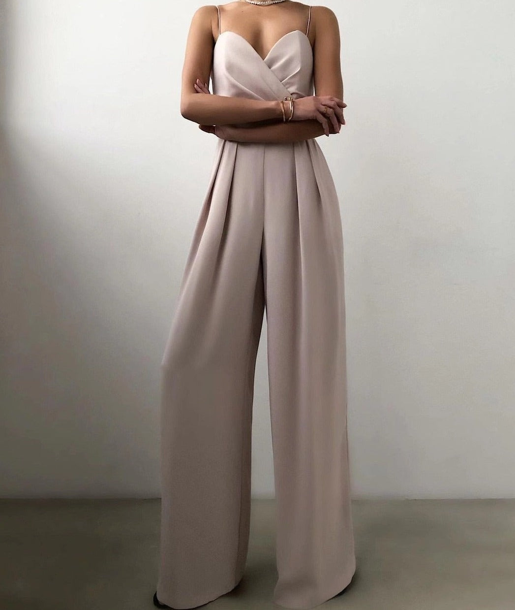 NOUVEAU RICHE Riemen Overall Stilvolles Outfit Komfort Passform Bequem Aprikose