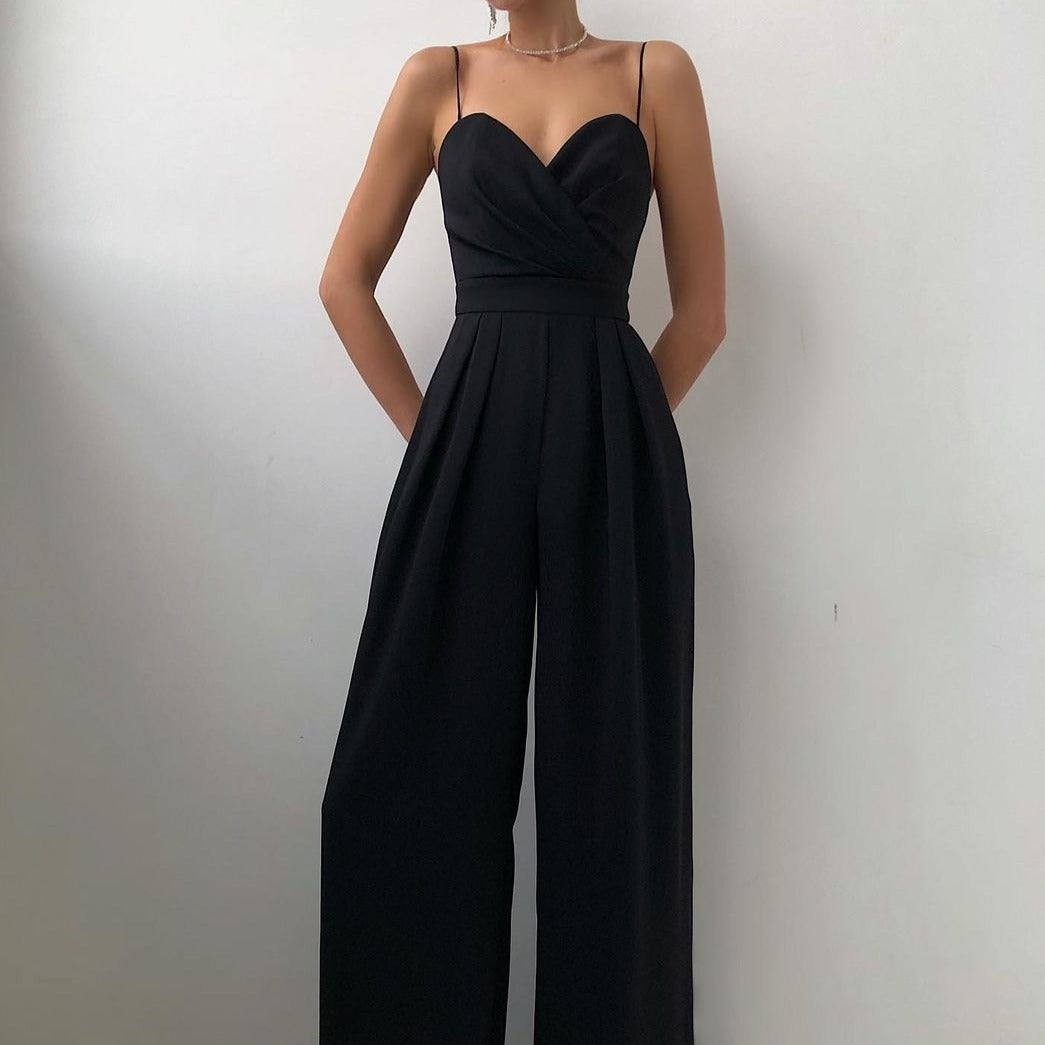 NOUVEAU RICHE Riemen Overall Stilvolles Outfit Komfort Passform Bequem Schwarz
