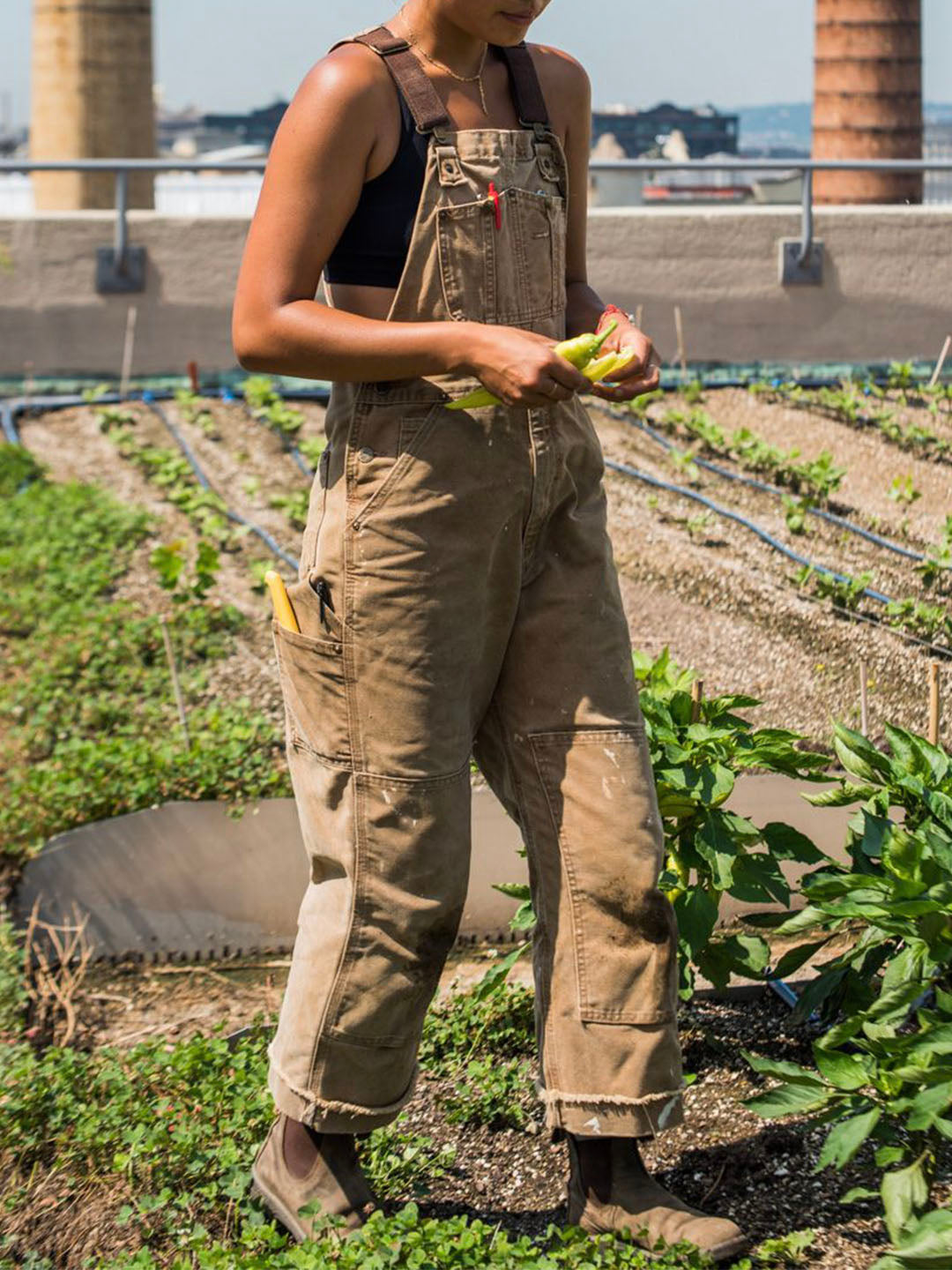 Robuste Gartenlatzhose aus Canvas für Herren – Strapazierfähige Latzhose für Landwirtschaft und Hof 2