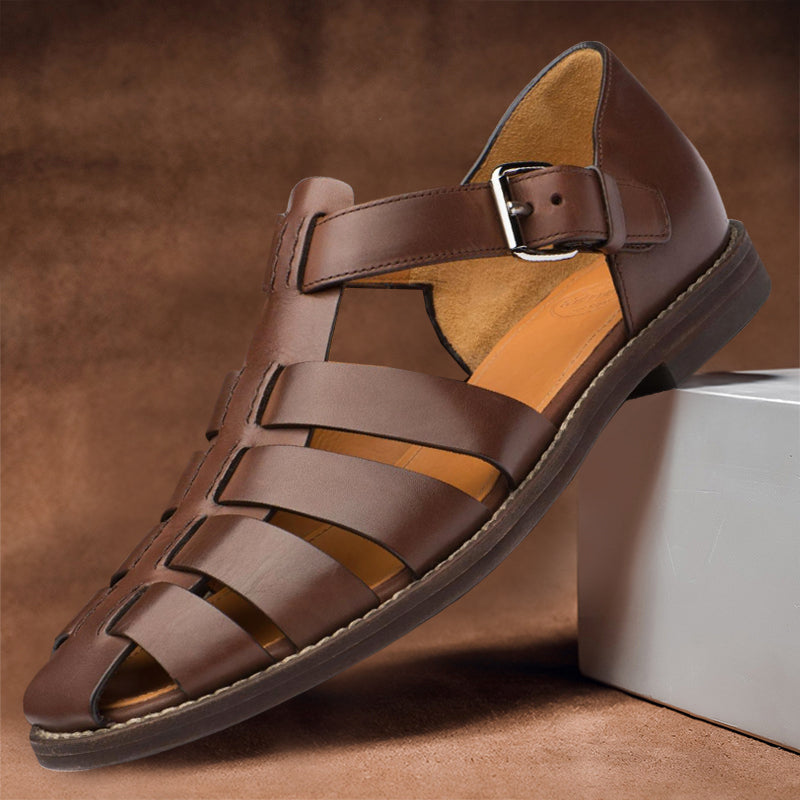 NOUVEAU RICHE Marquisa | Damen-Sandalen – Rutschfester Komfort & eleganter Sitz Kaffee