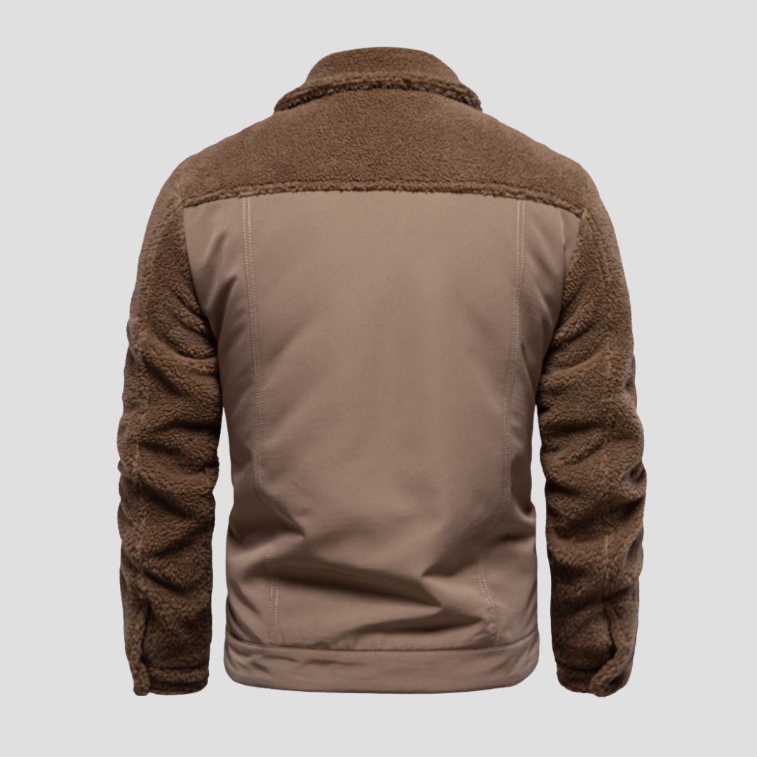 NOUVEAU RICHE Outdoorjacke Strapazierfähiges Material Sherpa Innenfutter