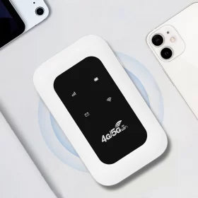 NOUVEAU RICHE Mobiler 4G WLAN-Router mit SIM-Karte – Mobiler Hotspot für Wohnmobil, Wohnwagen und Reisen, 10 Geräte, 150 Mbit/s