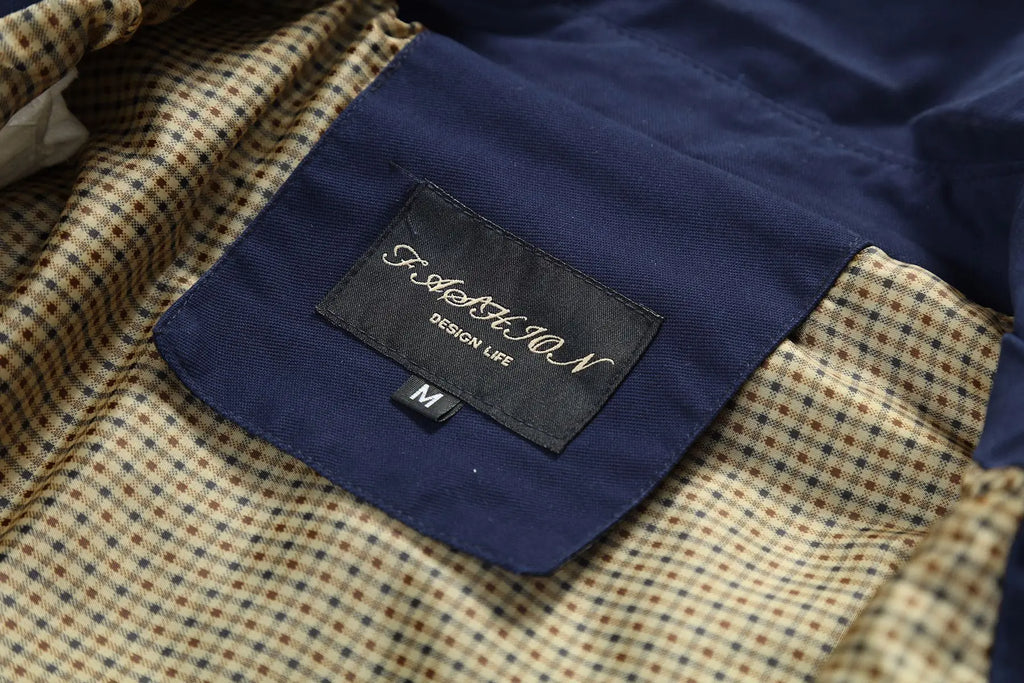 NOUVEAU RICHE Herren Stylischer Langer Herbst-Trenchcoat Für Offizielle