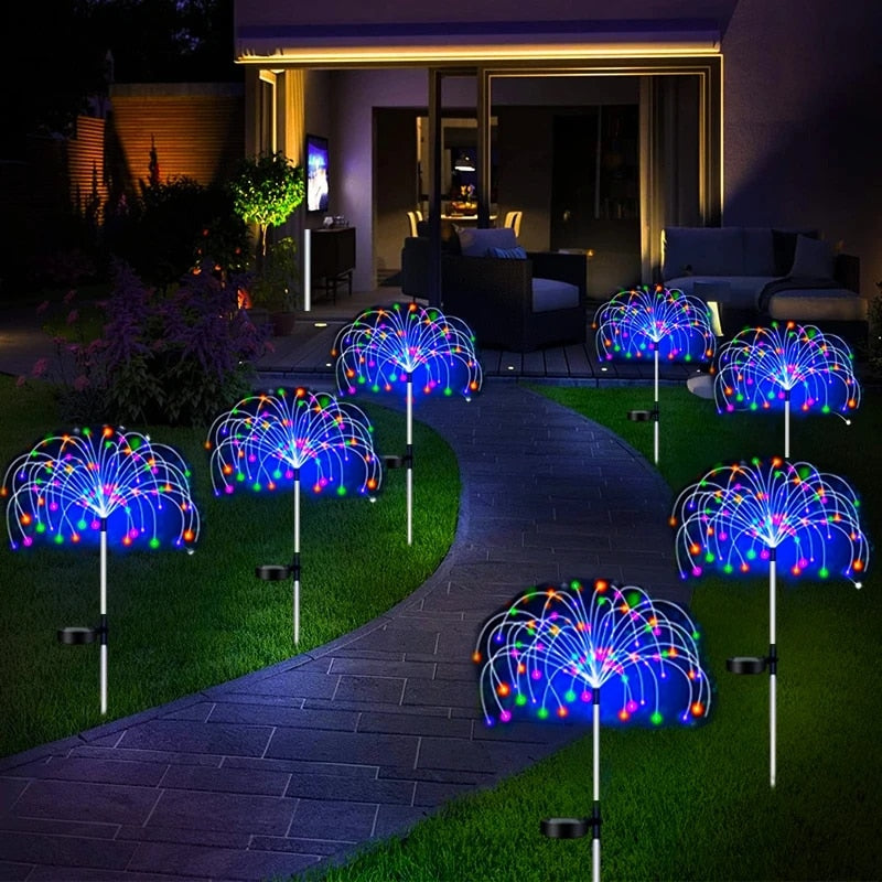 NOUVEAU RICHE Solar-LED-Stimmungsbeleuchtung für Gartenwege und Außendekorationen