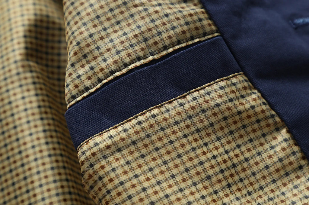 NOUVEAU RICHE Herren Stylischer Langer Herbst-Trenchcoat Für Offizielle