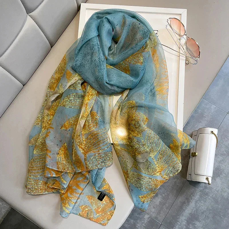 NOUVEAU RICHE Damen Schal für kalte Tage – Bunter Winterschal mit mehrfarbigem Muster, pflegeleicht, 11 Designs – Pamelo Mehrfarbig 4