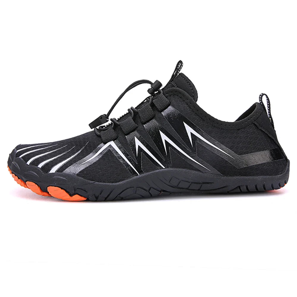 NOUVEAU RICHE Unisex Wasserdichte Barfußschuhe Zum Schwimmen Wandern Strand Schwarz 2
