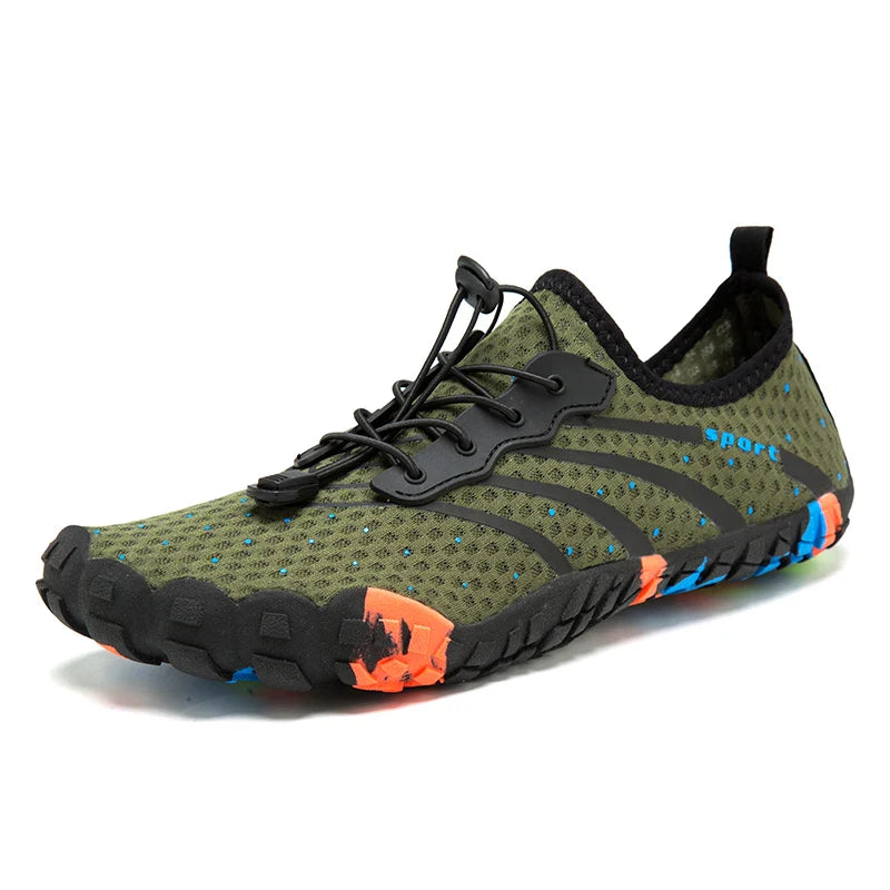 NOUVEAU RICHE Stilvoll Unisex Barfußschuhe Wasserdicht Rutschfeste Sohle Grün