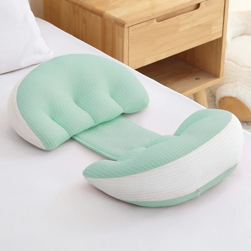U-Shaped Pregnancy Pillow for Side Sleepers - Ergonomic Full-Body Nursing and Support Pillow for Belly Support, Waist and Back Pain Relief