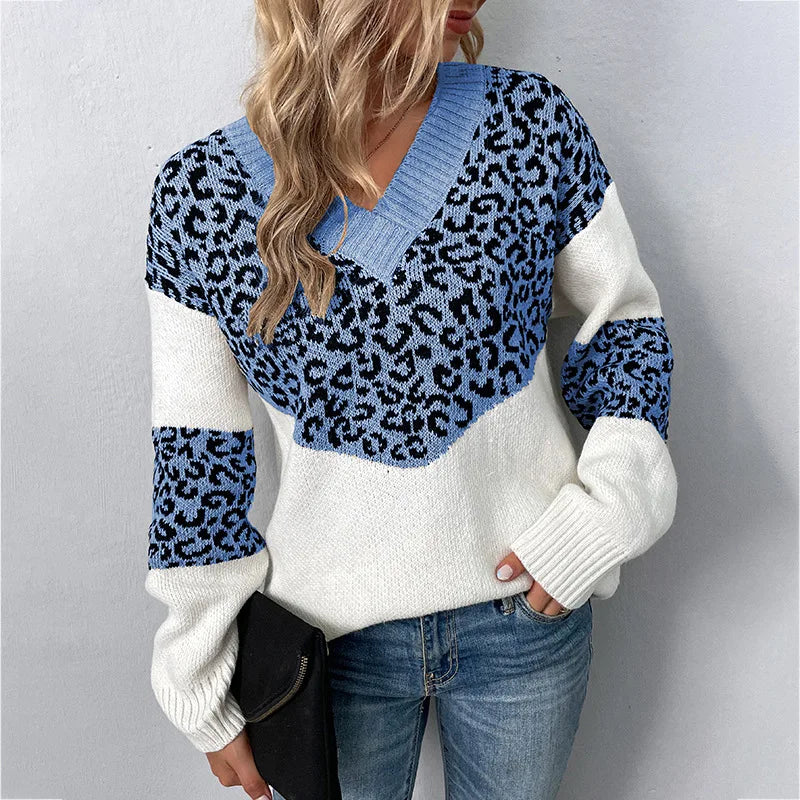 Solis | Damen Pullover | Langarm mit Kontrastabschnitten