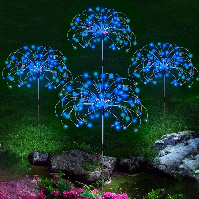 NOUVEAU RICHE Solar-LED-Stimmungsbeleuchtung für Gartenwege und Außendekorationen