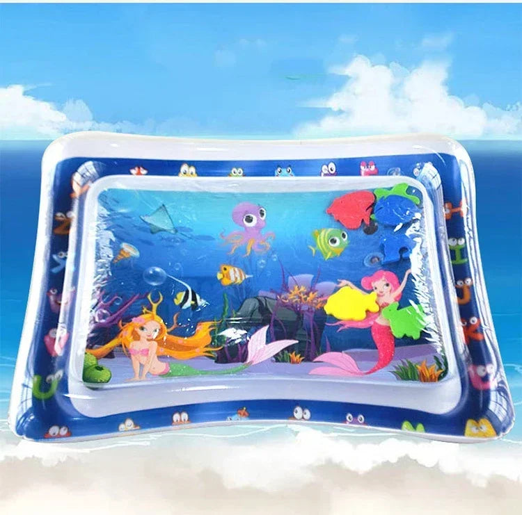 NOUVEAU RICHE Aufblasbare Baby-Bauchlage-Wassermatte - Sensorik-Spielmatte & Entwicklungs-Aktivitätsspielzeug für Babys 6
