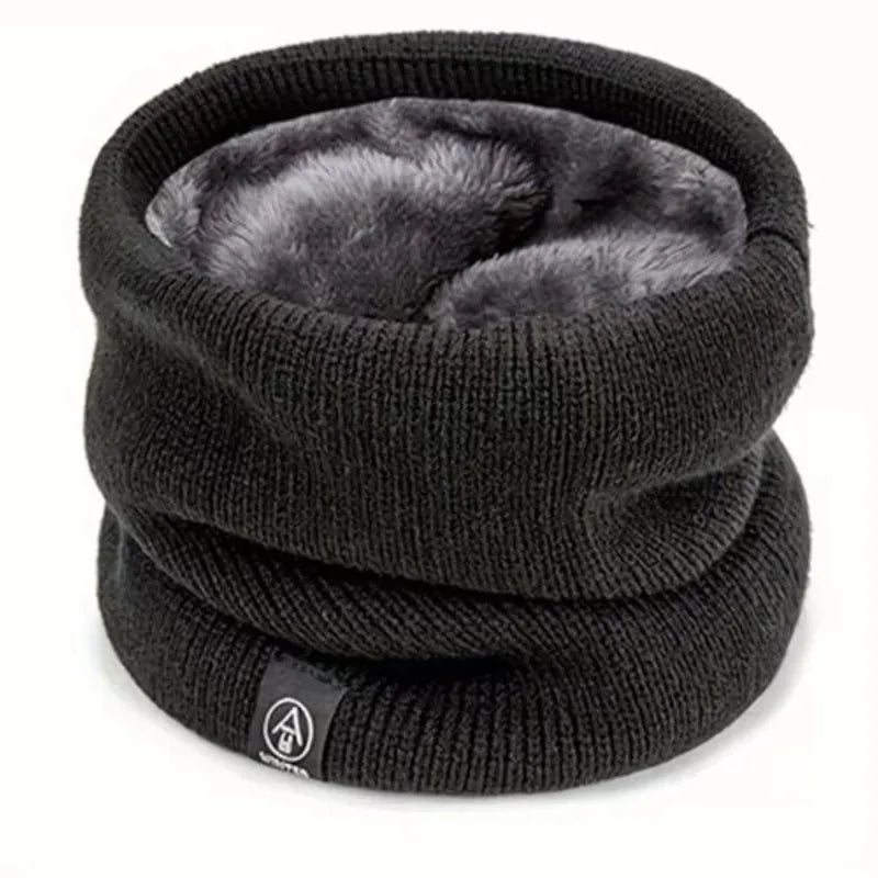 NOUVEAU RICHE Gestrickter Nackenwärmer Sportschal für Damen & Herren – Dicker Thermo-Winter-Schlauchschal & Gesichtsschutz für Laufen, Skifahren, Wandern & Kälte