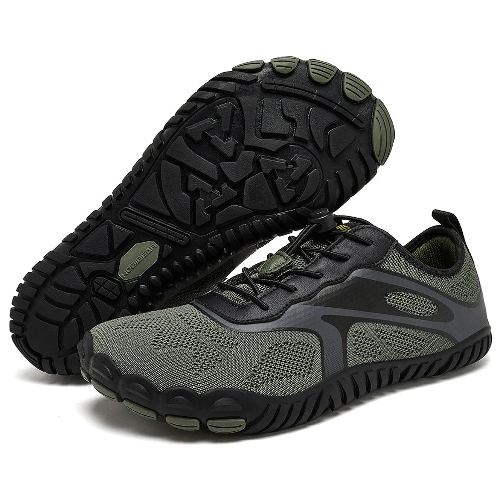 NOUVEAU RICHE Unisex Barfußschuhe Wasserdichte Rutschfeste Außensohle Grün
