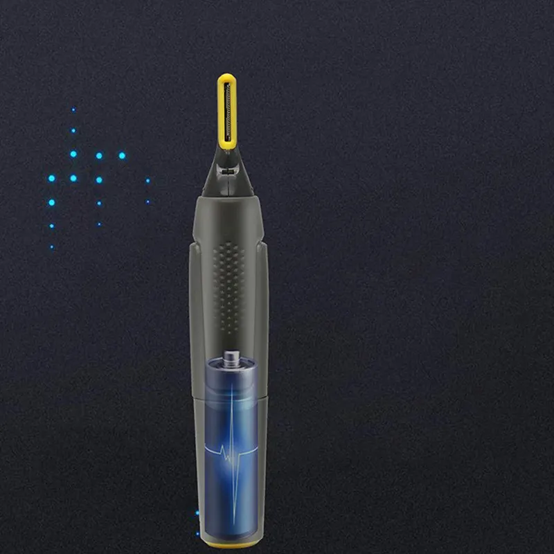 NOUVEAU RICHE Präzisionstrimmer für Bart, Nase & Augenbrauen – Kabelloser Detailtrimmer mit LED-Licht & ergonomischem Griff