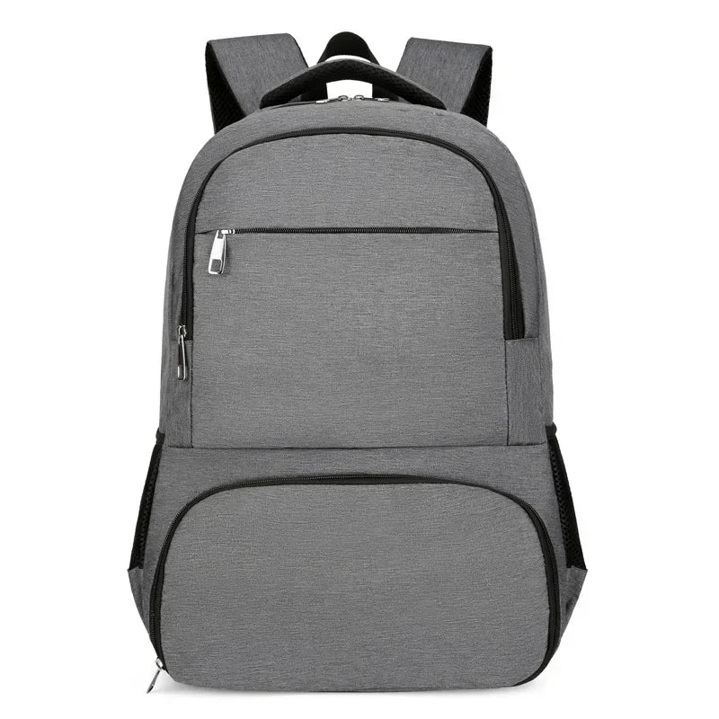 NOUVEAU RICHE Unisex Anti-Diebstahl Reise-Rucksack - Wasserdicht mit isoliertem Lunchfach - Backpack Dunkelgrau