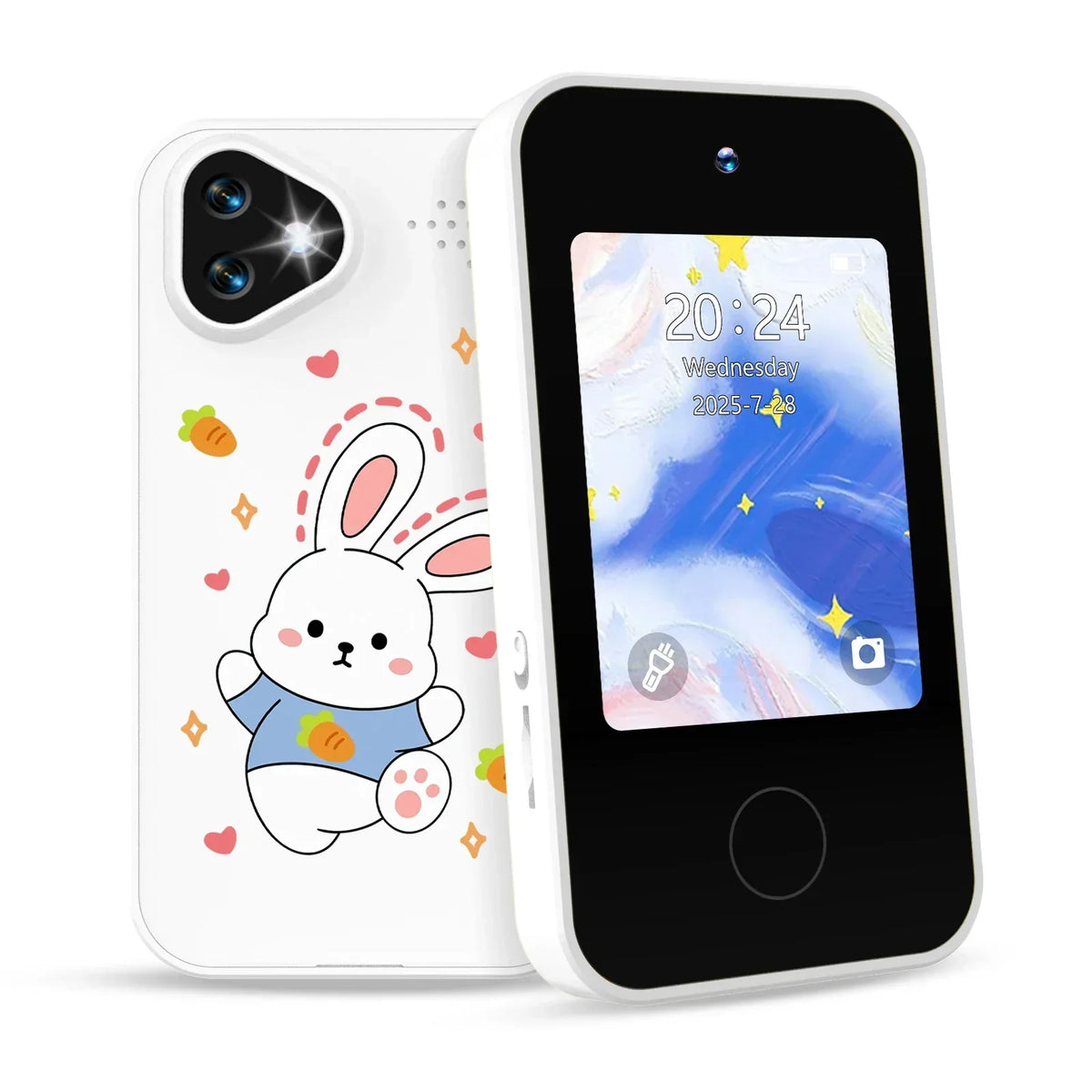 NOUVEAU RICHE Kinder-Smartphone-Spielzeug mit Doppelkamera - 1080P HD-Video & MP3-Musikplayer mit Spielen