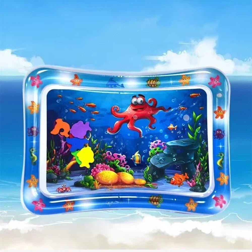 NOUVEAU RICHE Aufblasbare Baby-Bauchlage-Wassermatte - Sensorik-Spielmatte & Entwicklungs-Aktivitätsspielzeug für Babys 9