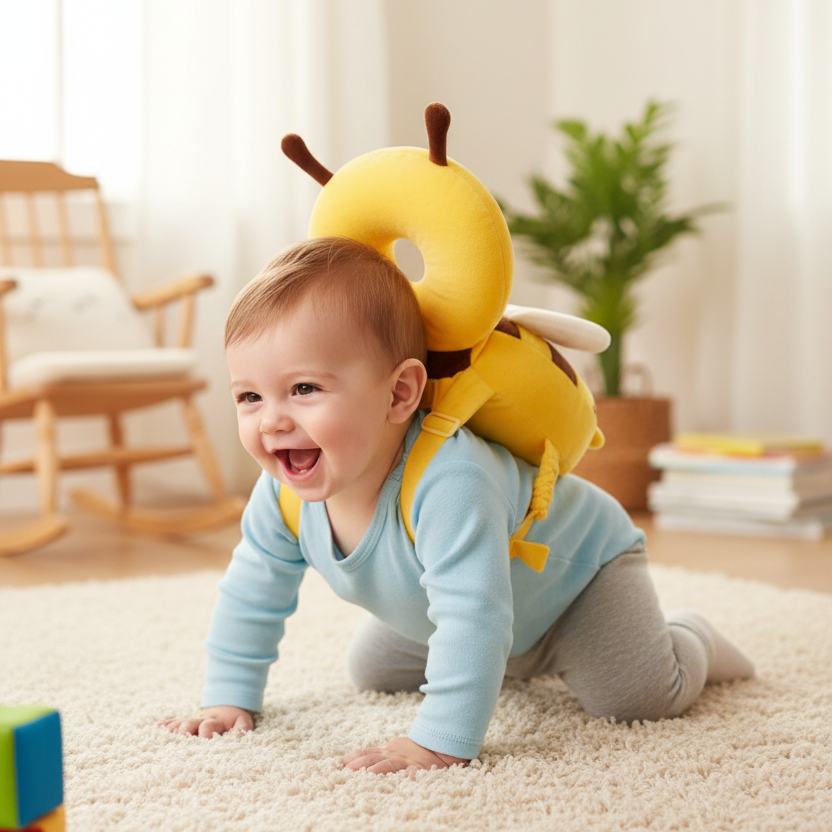 Little Bee Baby-Kopfschutzkissen - Atmungsaktive Sturzschutzmütze für den Kopfschutz kleiner Kinder, Weihnachtsgeschenk