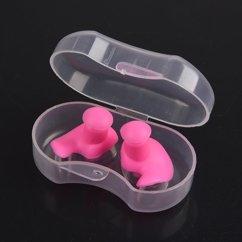 NOUVEAU RICHE Schwimm-Ohrstöpsel | Halte deine Ohren beim Schwimmen trocken und komfortabel Rosa