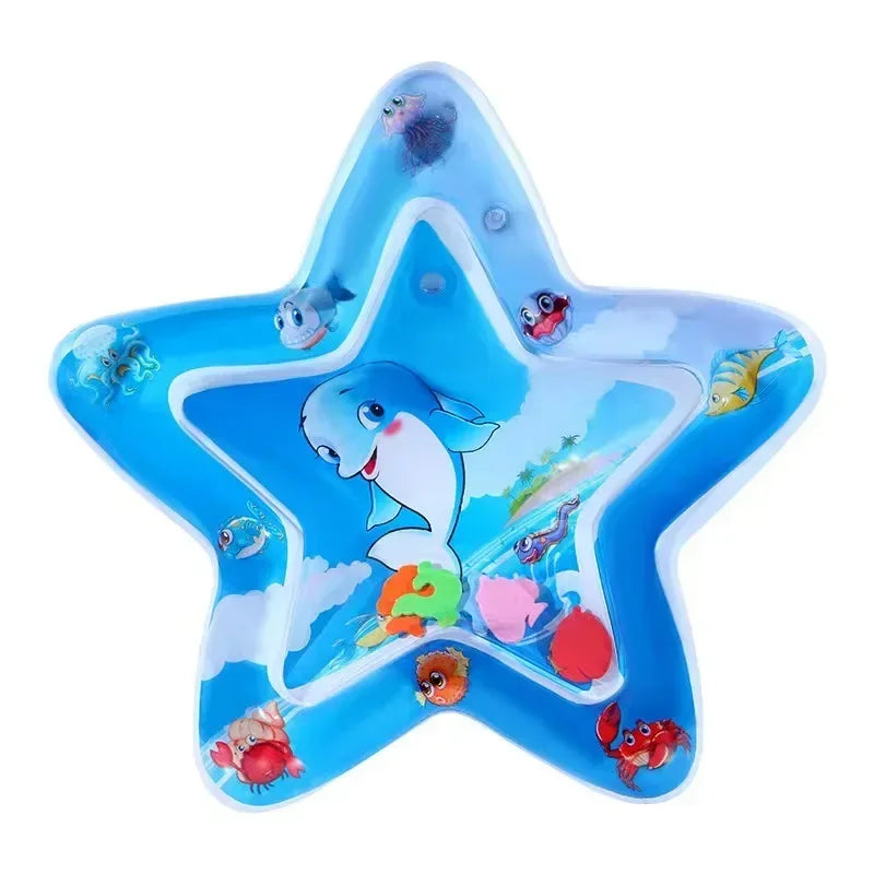 NOUVEAU RICHE Aufblasbare Baby-Bauchlage-Wassermatte - Sensorik-Spielmatte & Entwicklungs-Aktivitätsspielzeug für Babys 1