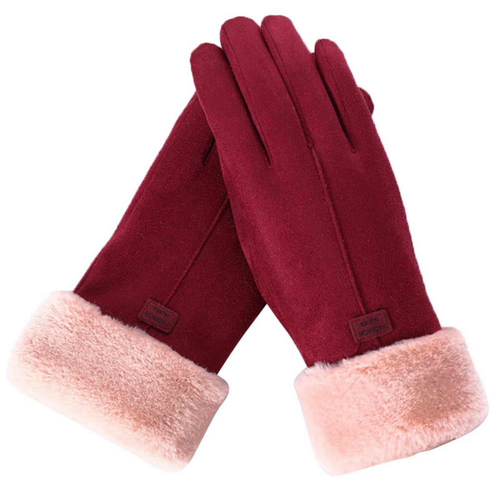 NOUVEAU RICHE Warme wasserdichte Handschuhe mit Touchscreen-Funktion – Damen Winterhandschuhe mit Fleecefutter, 6 Farben – Roque