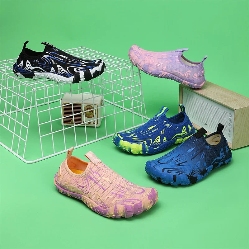 NOUVEAU RICHE Unisex Reinschlüpfen Barfußschuhe Wasserdichte Sohle