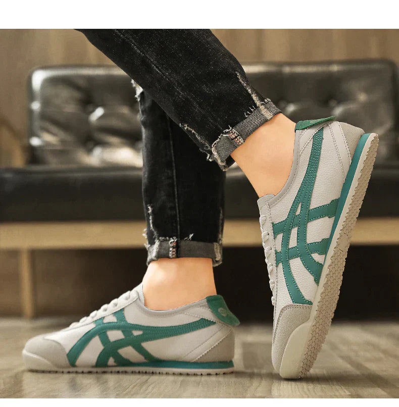 NOUVEAU RICHE Damen und Herren Geometrische Sommer-Sneakers Gummisohle