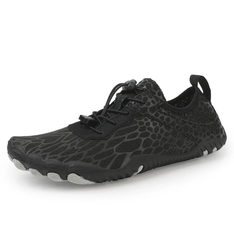 NOUVEAU RICHE Unisex Modisch Barfußschuhe Wasserdicht Minimalistisches Schwarz