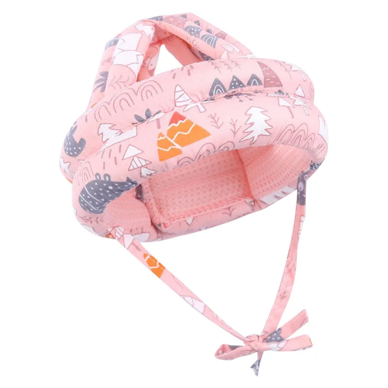 NOUVEAU RICHE Baby-Sicherheitshelm zum Krabbeln & Laufen - Atmungsaktive Mesh-Kopfschutzkappe Pink 6M-2Y