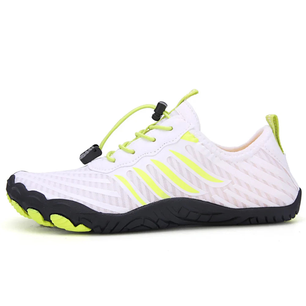 NOUVEAU RICHE Unisex Wasserdichte Barfußschuhe Zum Schwimmen Wandern Strand Weiß