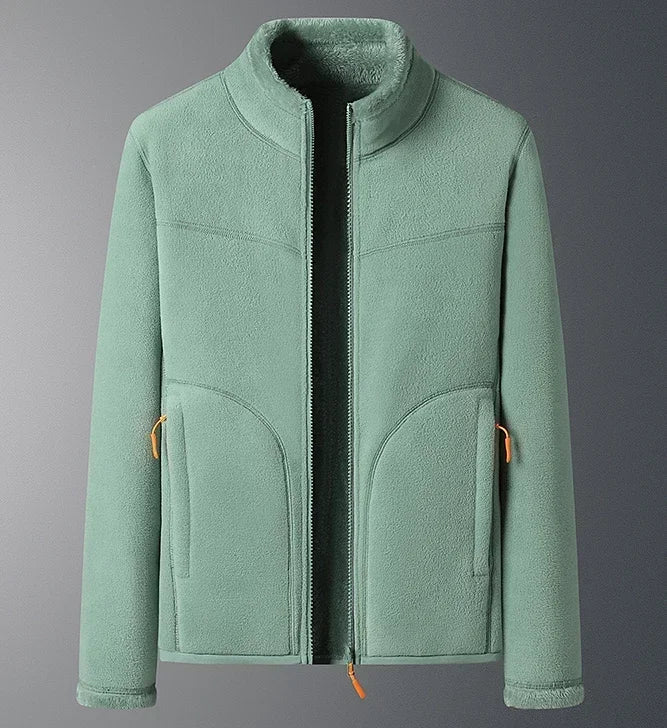 NOUVEAU RICHE Damen Skijacke – Winterjacke mit Durchgehendem Reißverschluss Grün