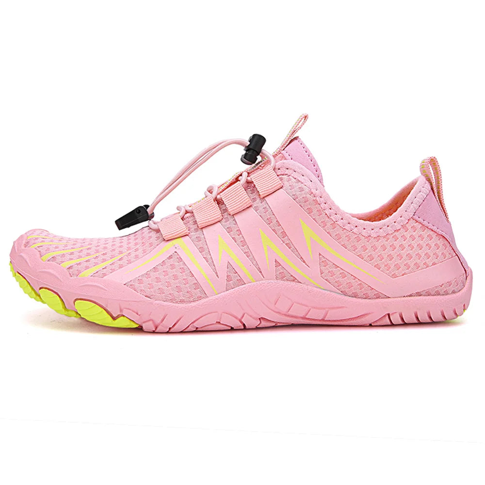 NOUVEAU RICHE Unisex Wasserdichte Barfußschuhe Zum Schwimmen Wandern Strand Rosa
