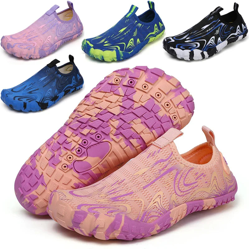 NOUVEAU RICHE Unisex Reinschlüpfen Barfußschuhe Wasserdichte Sohle