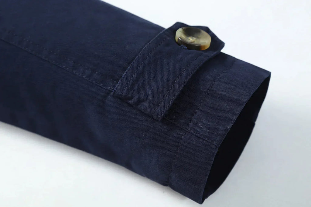 NOUVEAU RICHE Herren Stylischer Langer Herbst-Trenchcoat Für Offizielle