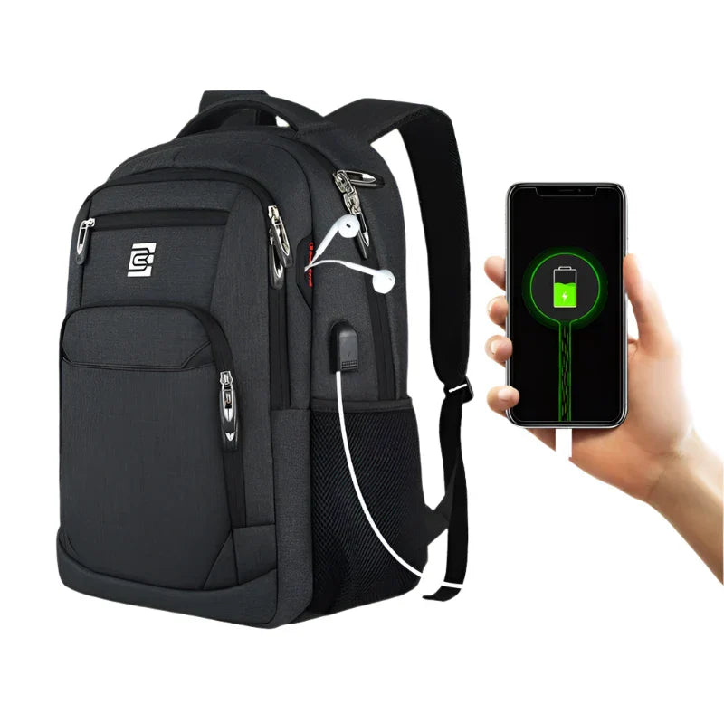 NOUVEAU RICHE Laptop Rucksack Schlank Mit USB Port Und Stil Praktisch
