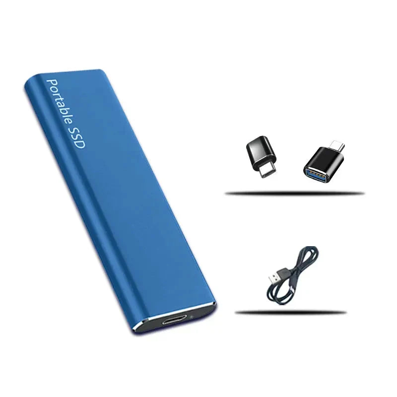 NOUVEAU RICHE Externe SSD 4TB mit USB-C – Tragbare SSD mit Aluminiumgehäuse, schneller USB 3.1 Speicher, 4 Farben