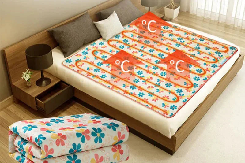 NOUVEAU RICHE Elektrische Decke Mit Temperaturregelung Und Wärmfunktion - Heizdecken 150cm x 180cm