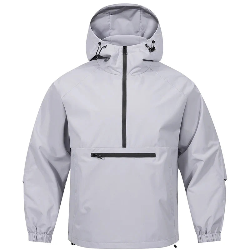 NOUVEAU RICHE Herren Regenjacke – Wasserdichte Jacke mit Kapuze und Alltagstauglichem Design Lila