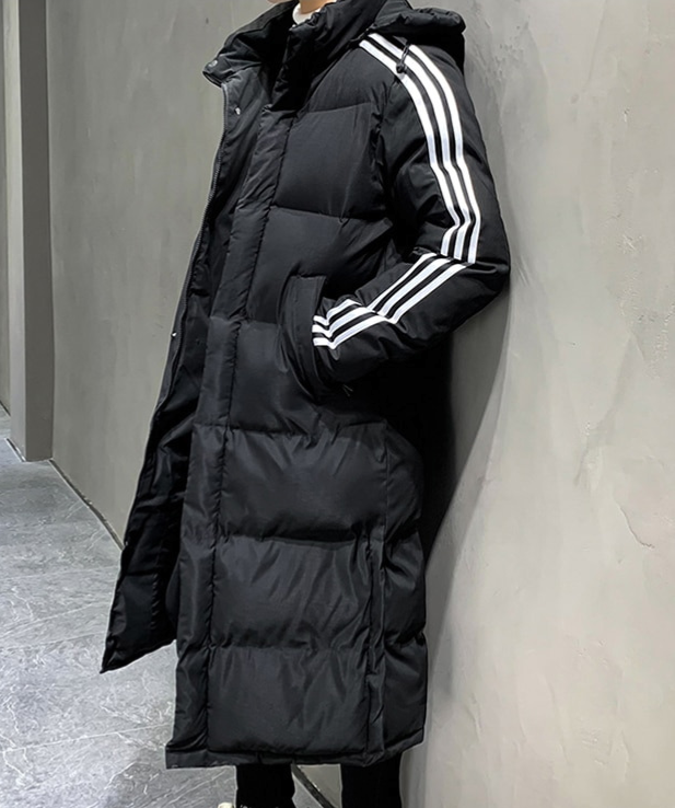 NOUVEAU RICHE Mane | Winterjacke | Langes Modell mit Kapuze Schwarz