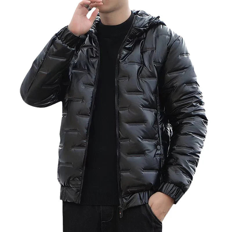 NOUVEAU RICHE Herren Skijacke Langarm Klares Design Für Kalte Tage
